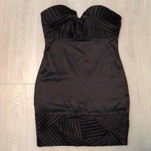 Nikibiki Black Satin Dress